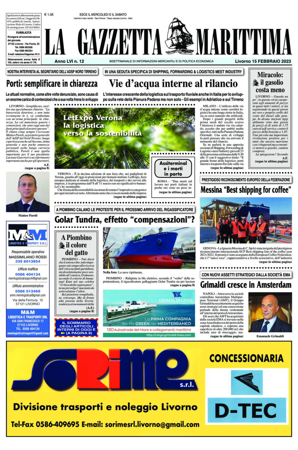 Giornale del 15-02-2023