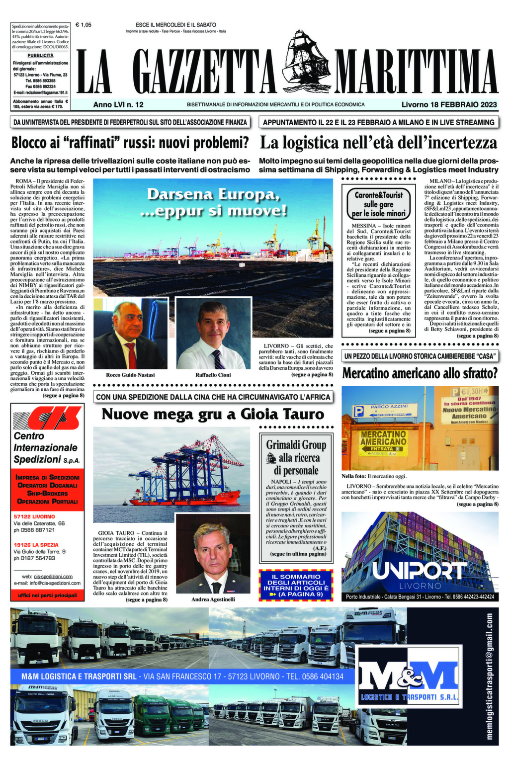 Giornale del 18-02-2023