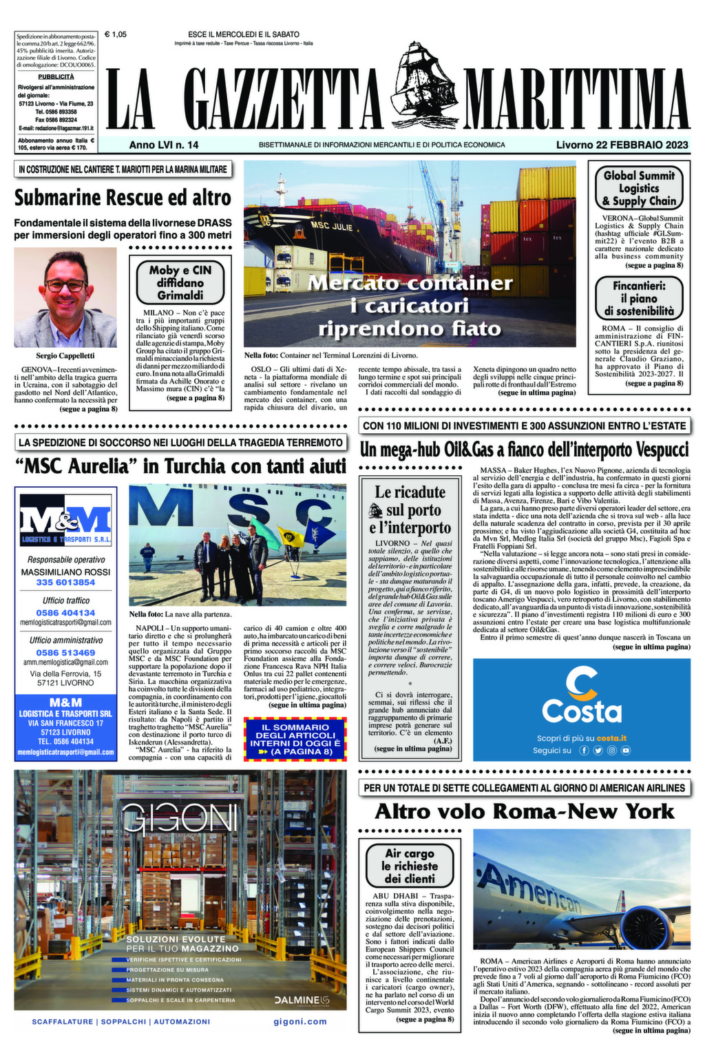 Giornale del 22-02-2023