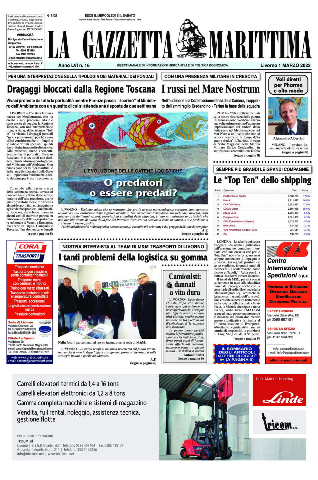 Giornale del 01-03-2023