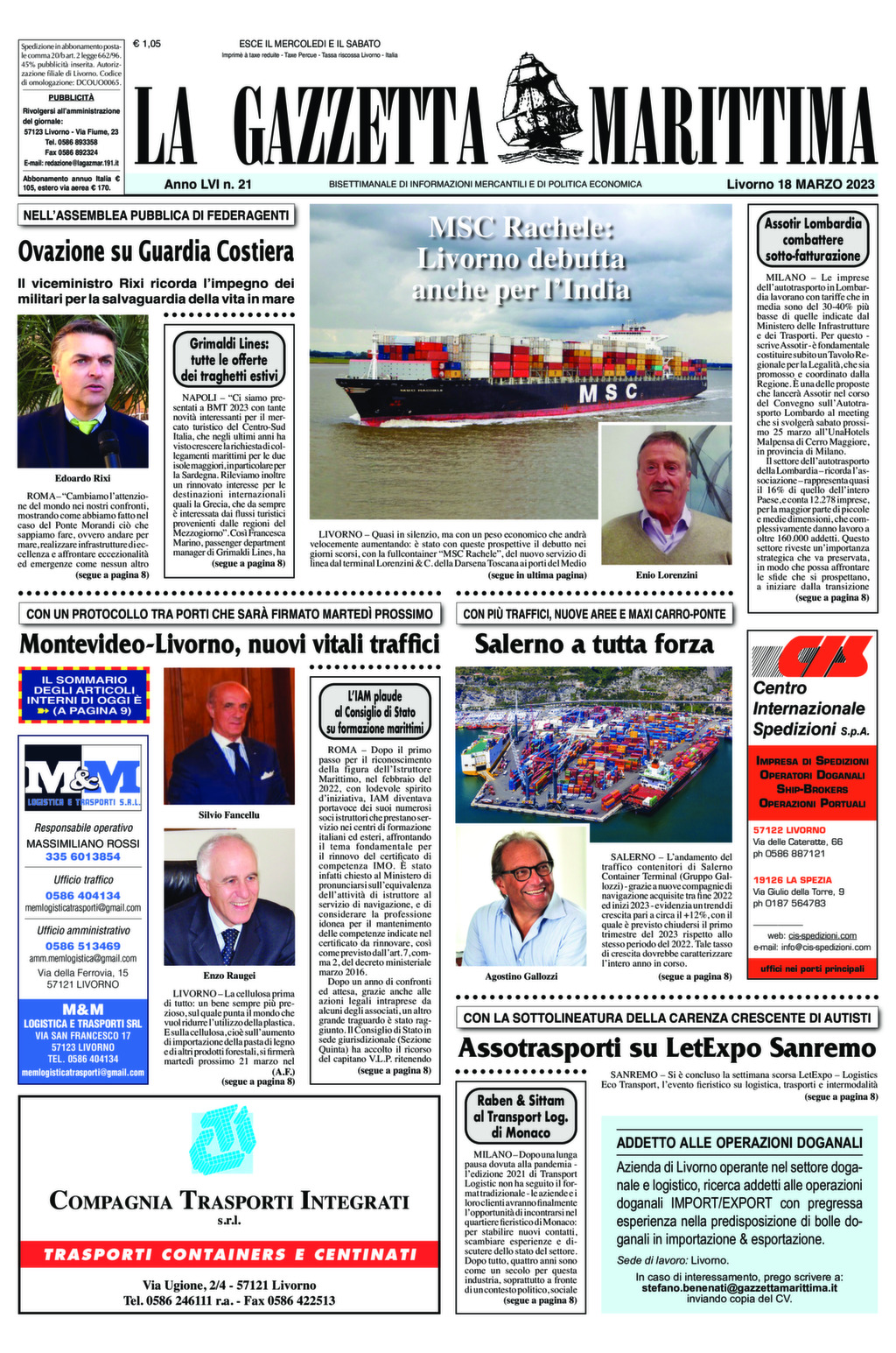Giornale del 18-03-2023