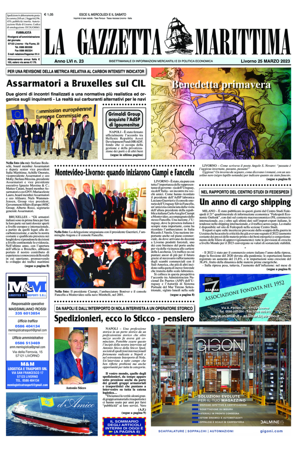 Giornale del 25-03-2023