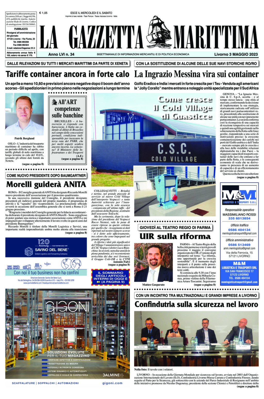 Giornale del 03-05-2023