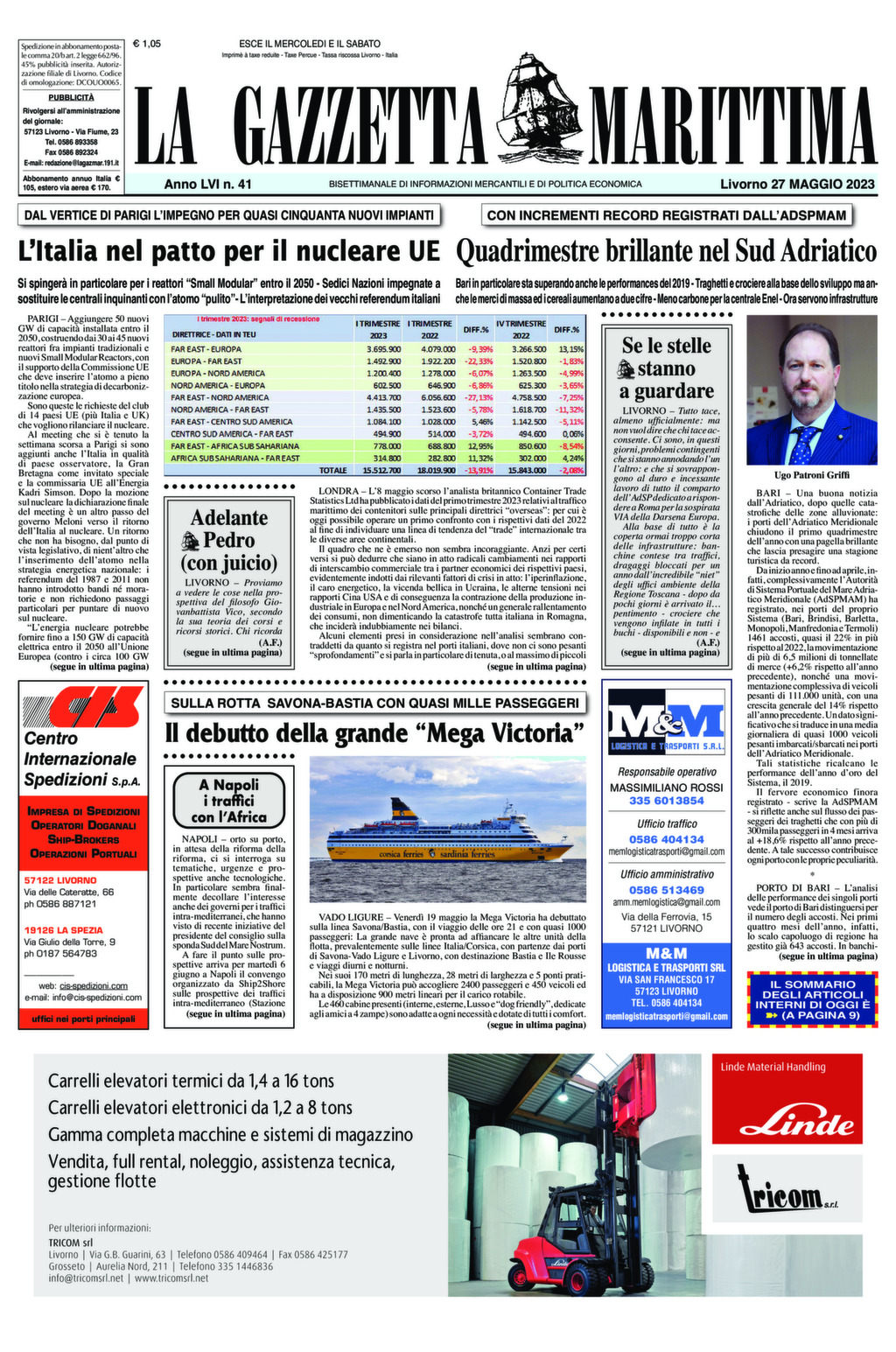 Giornale del 27-05-2023