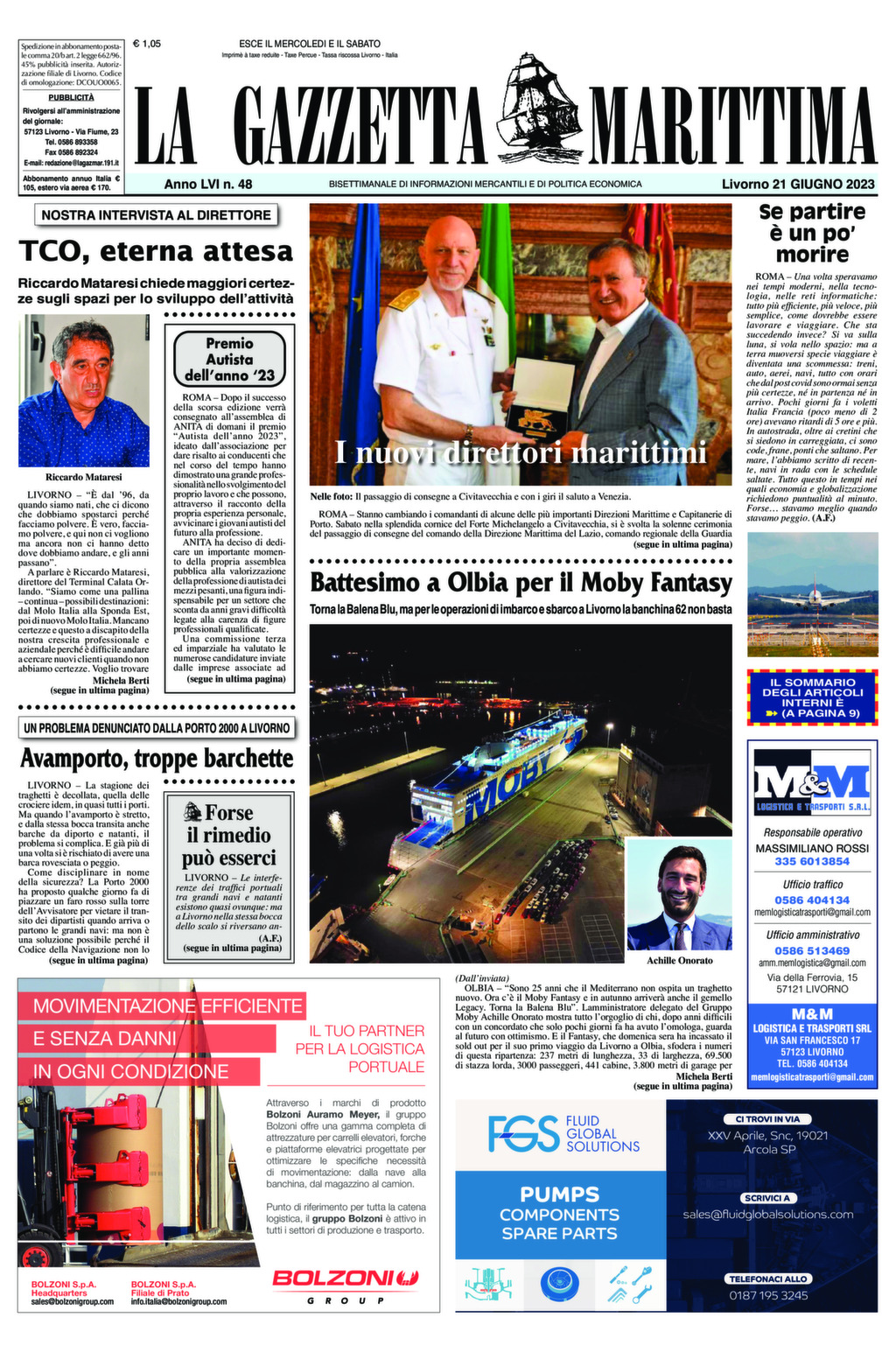 Giornale del 21-06-2023