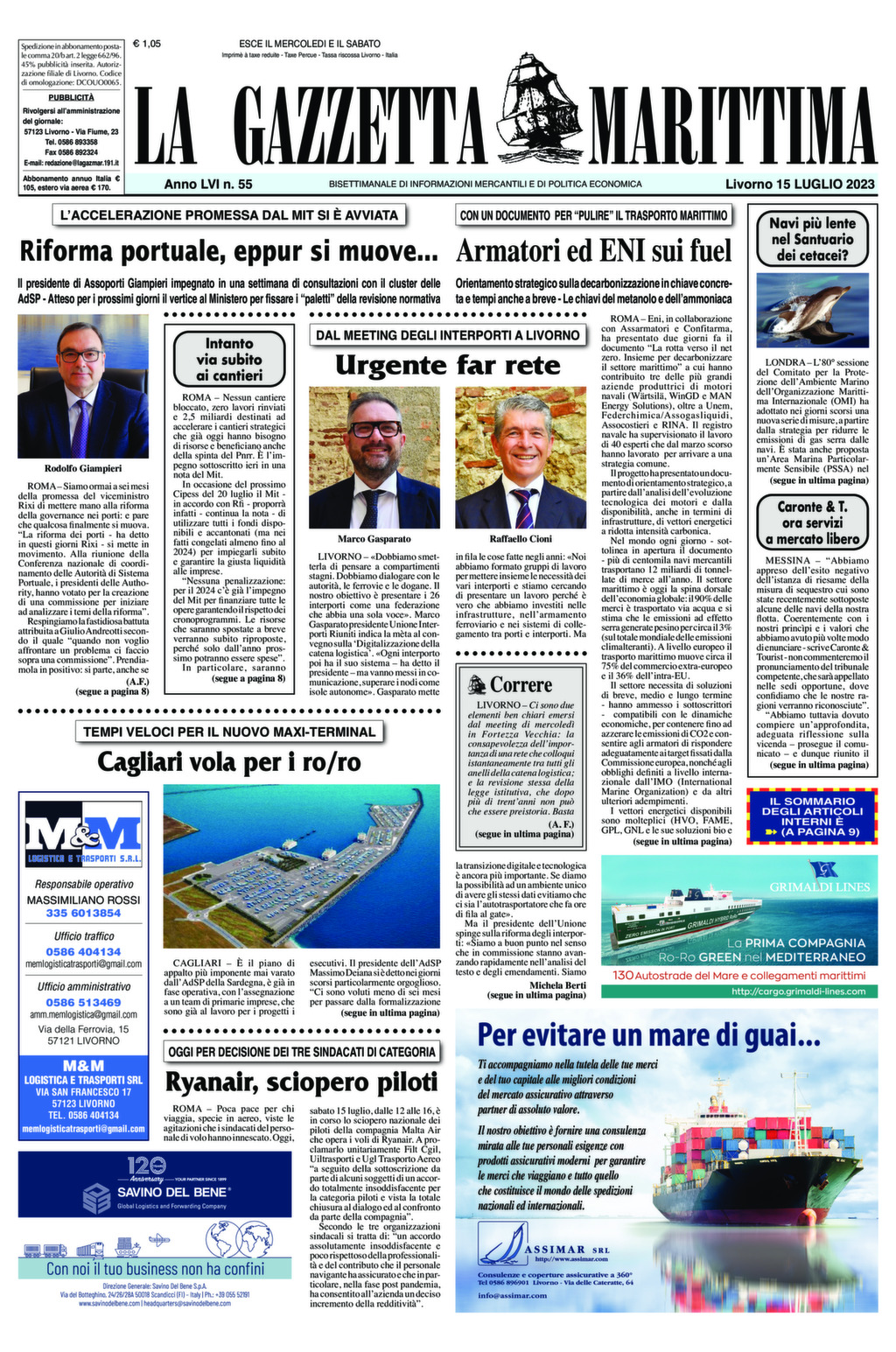 Giornale del 15-07-2023