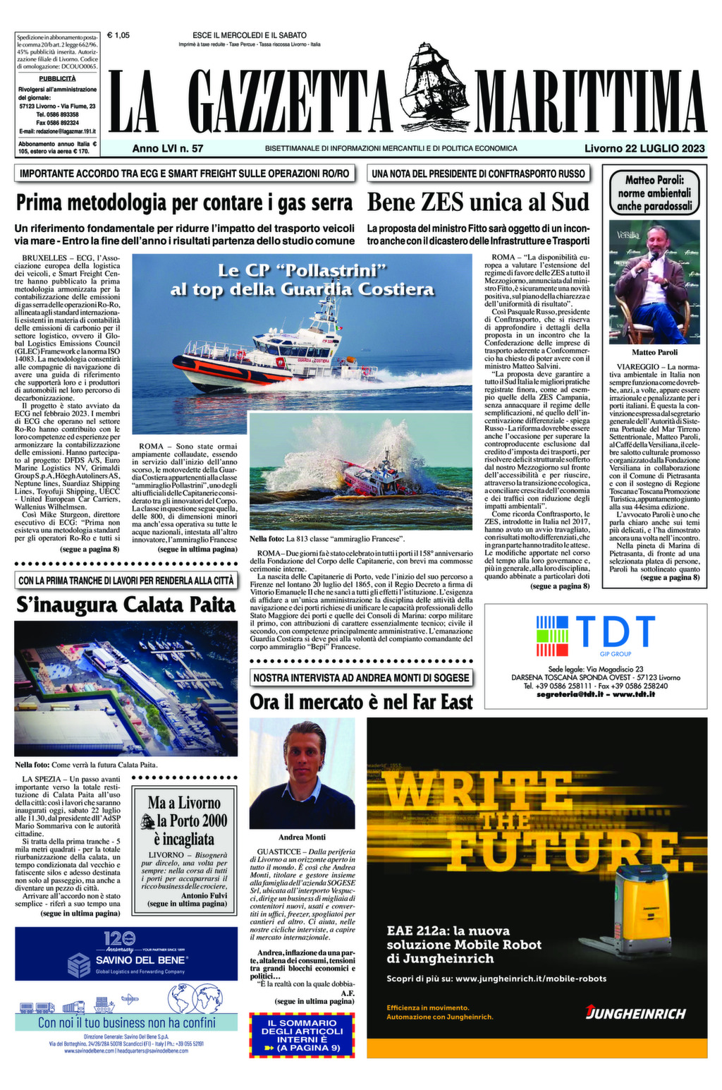 Giornale del 22-07-2023