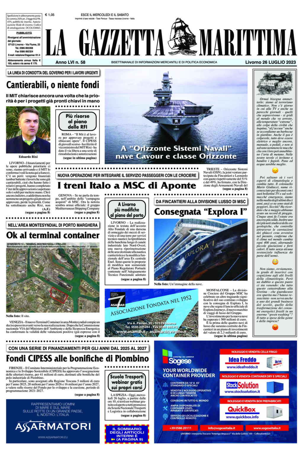 Giornale del 26-0-2023