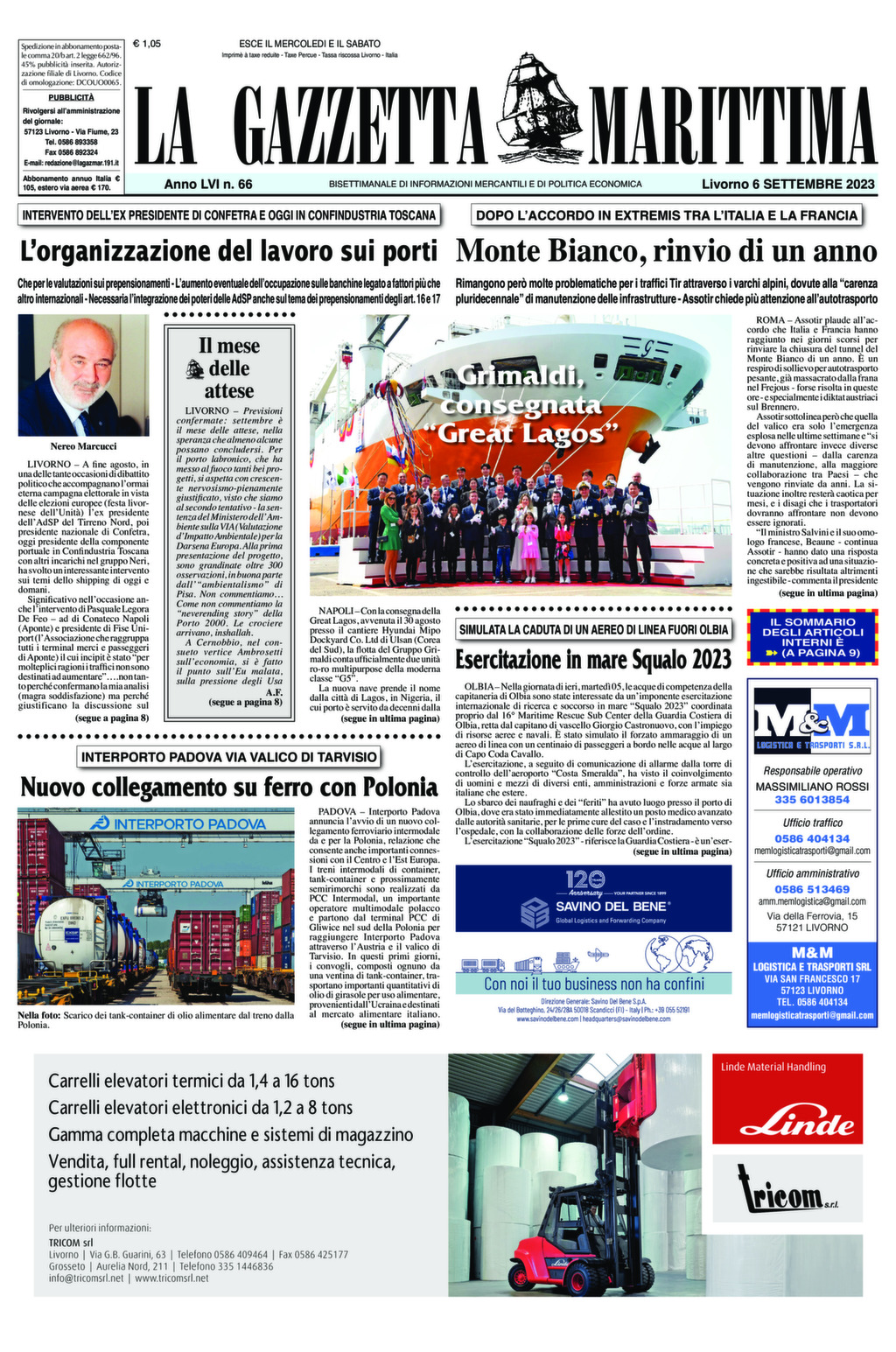 Giornale del 06-09-2023