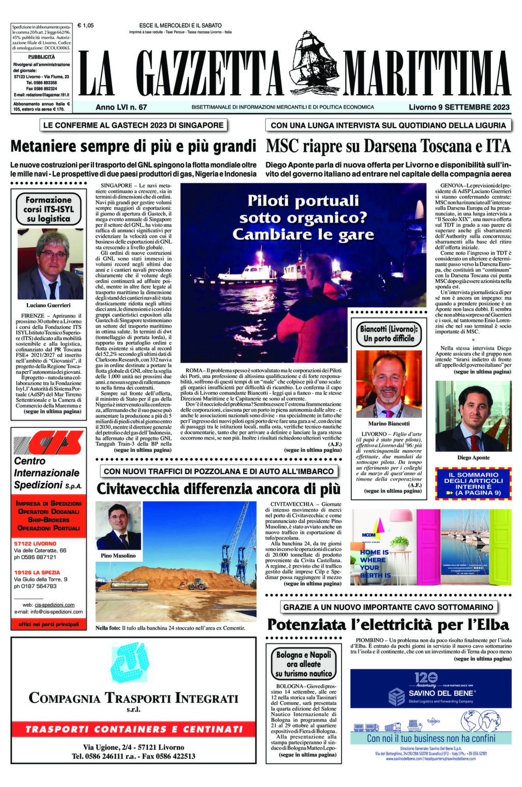Giornale del 09-09-2023