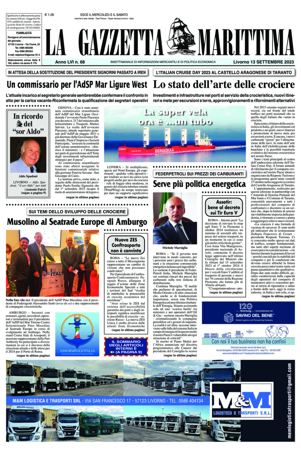 Giornale del 13-09-2023