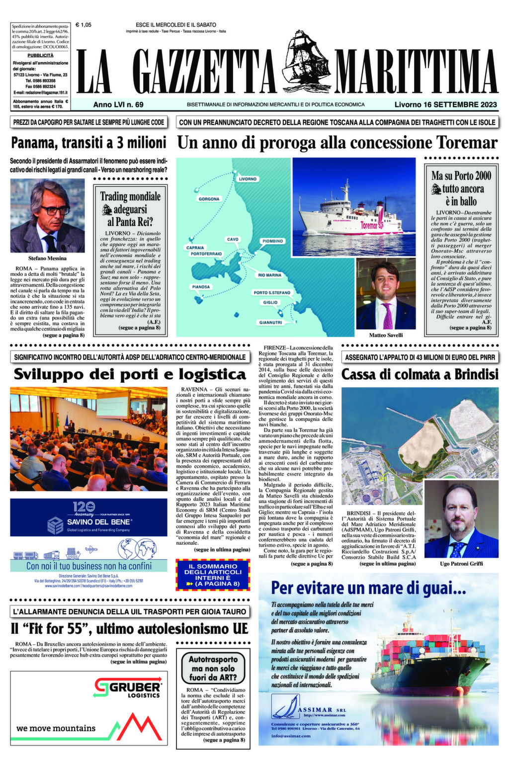 Giornale del 16-09-2023