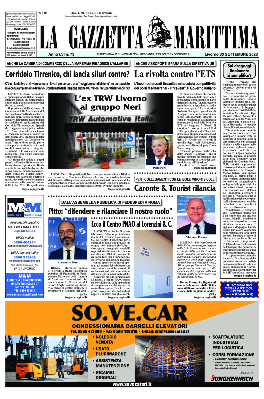 Giornale del 30-09-2023