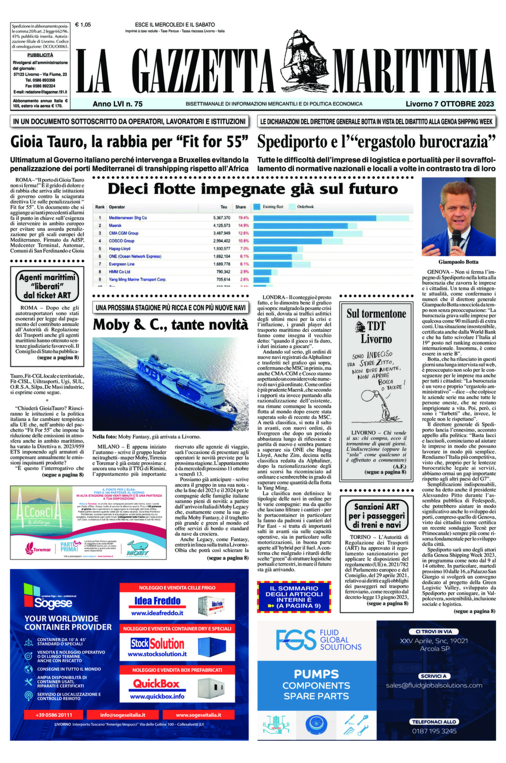 Giornale del 07-10-2023