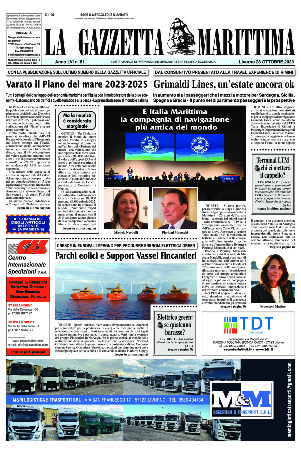 Giornale del 28-10-2023