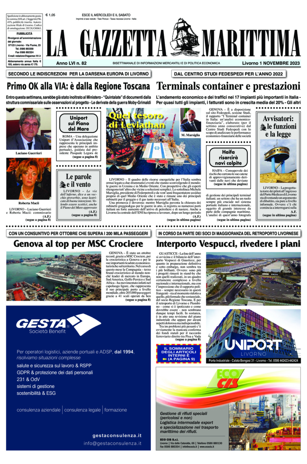 Giornale del 01-11-2023