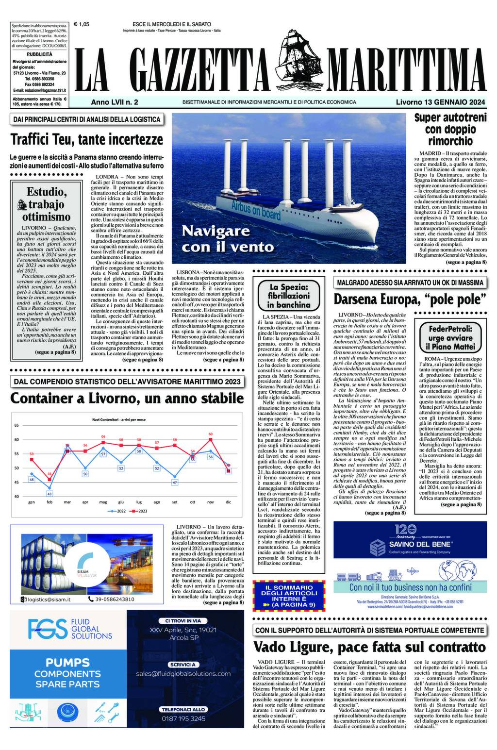 Giornale del 13-01-2024