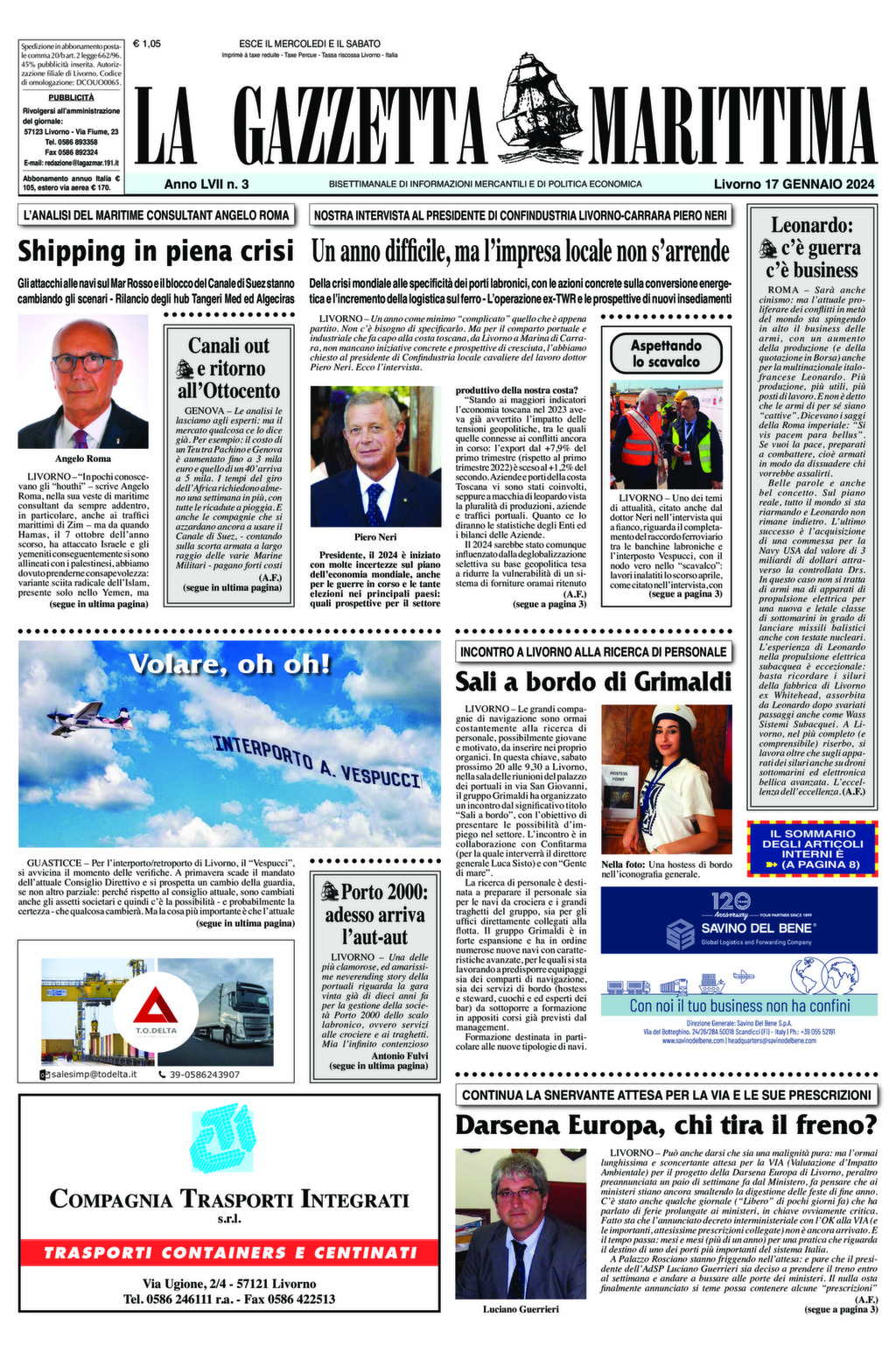 Giornale del 17-01-2024