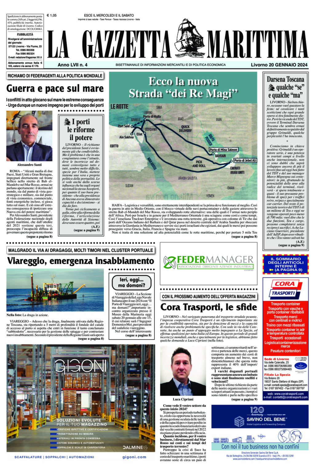 Giornale del 20-01-2024