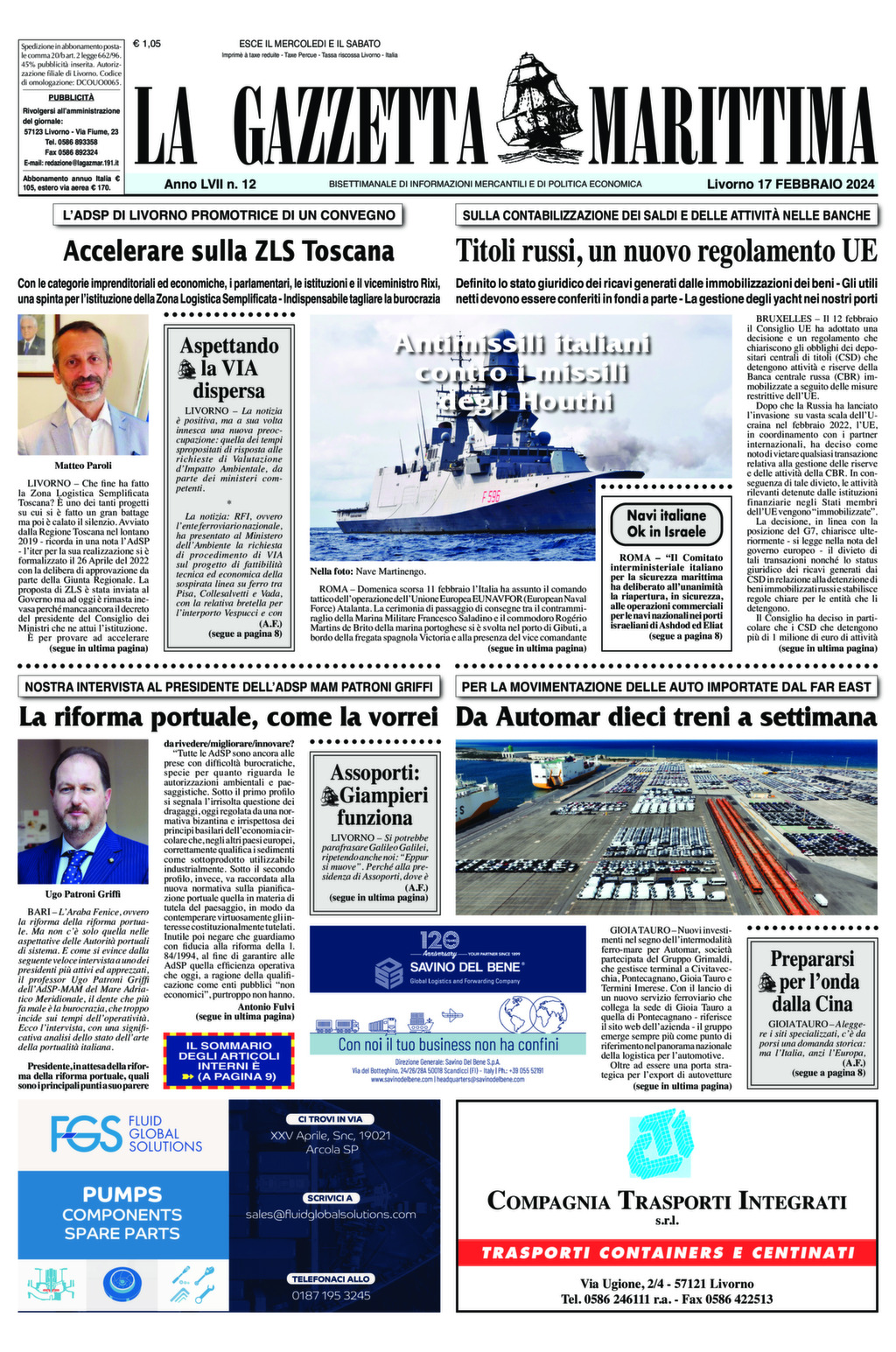 Giornale del 17-02-2024