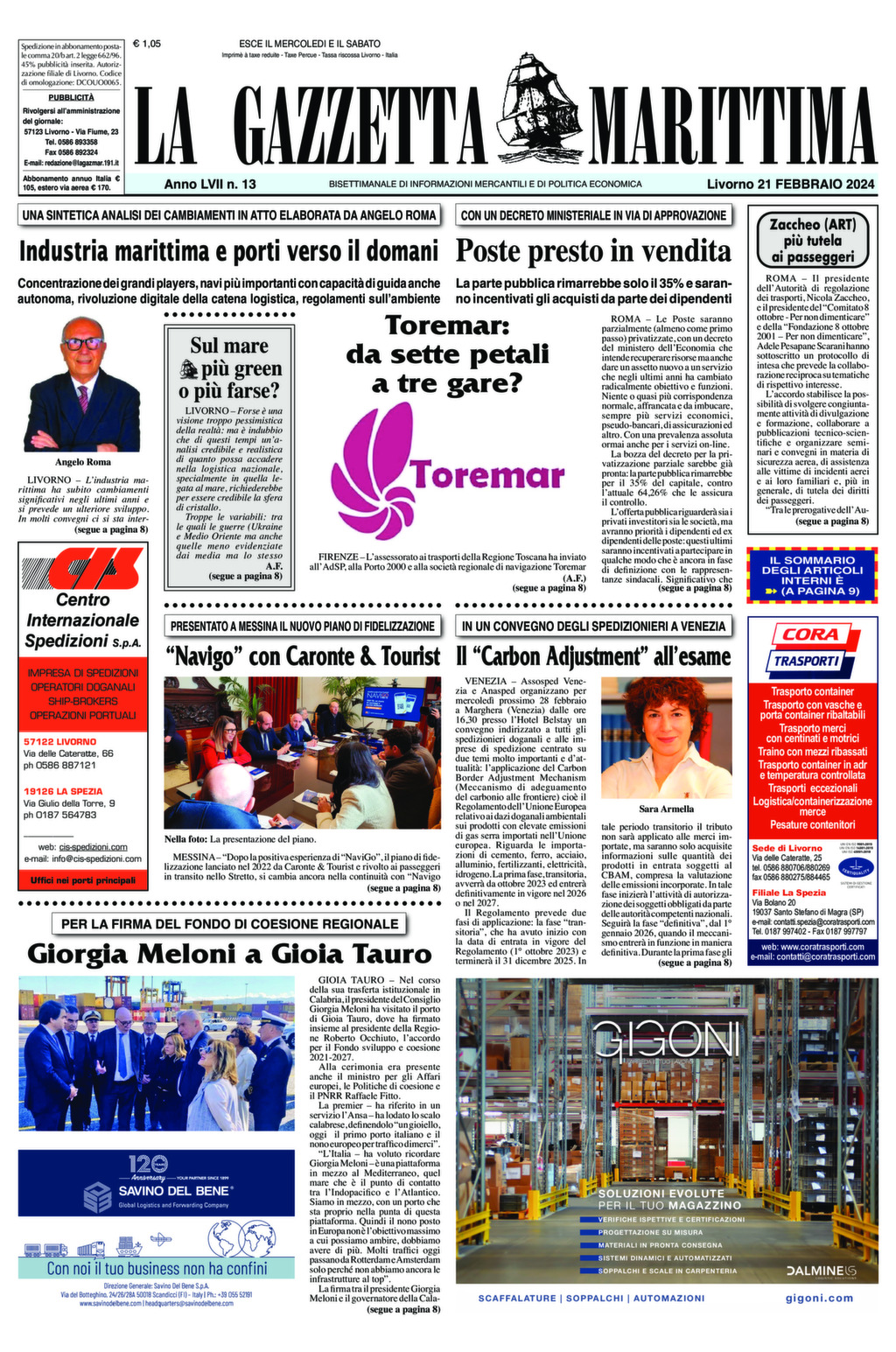 Giornale del 21-02-2024