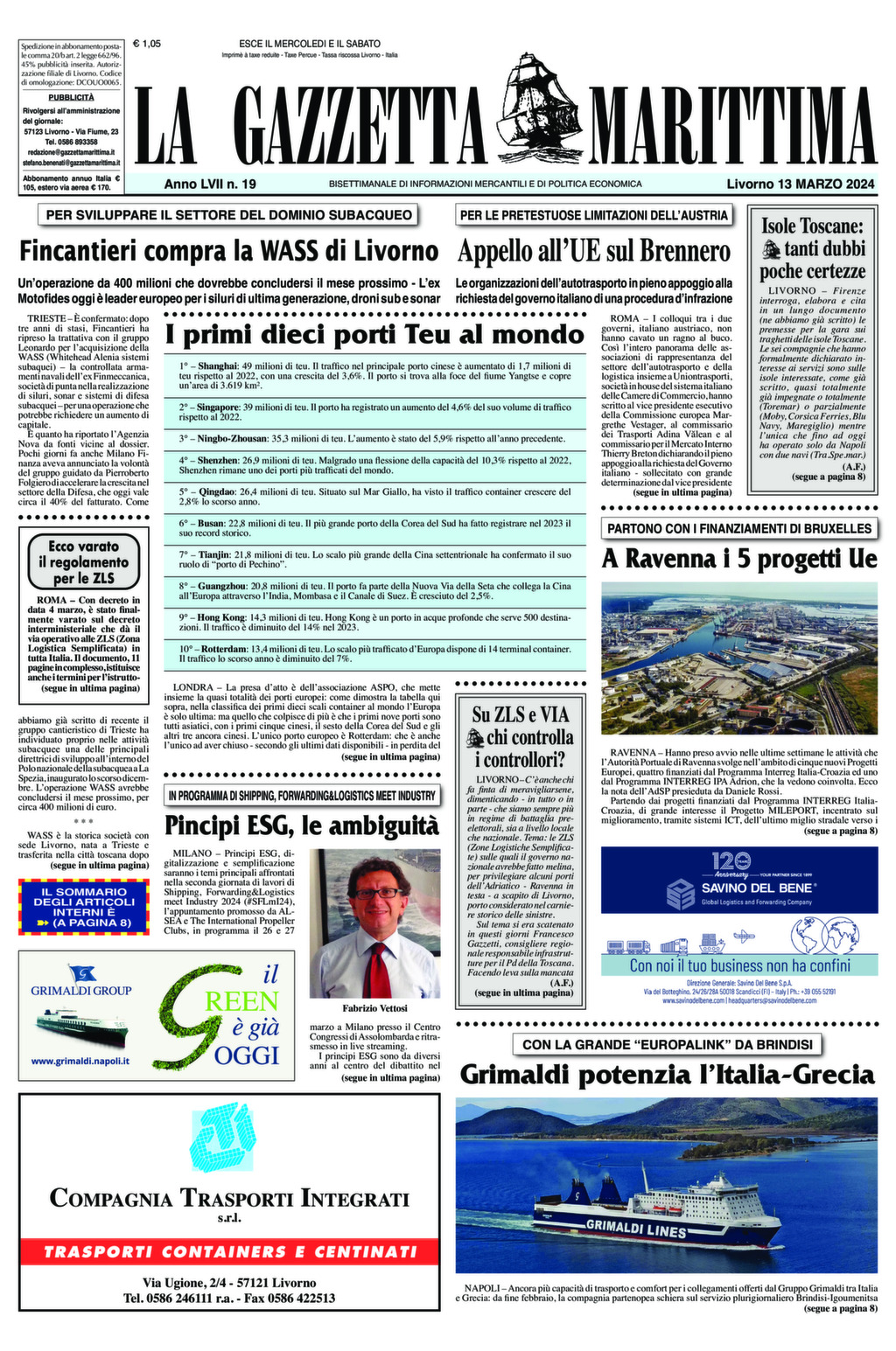 Giornale del 13-03-2024