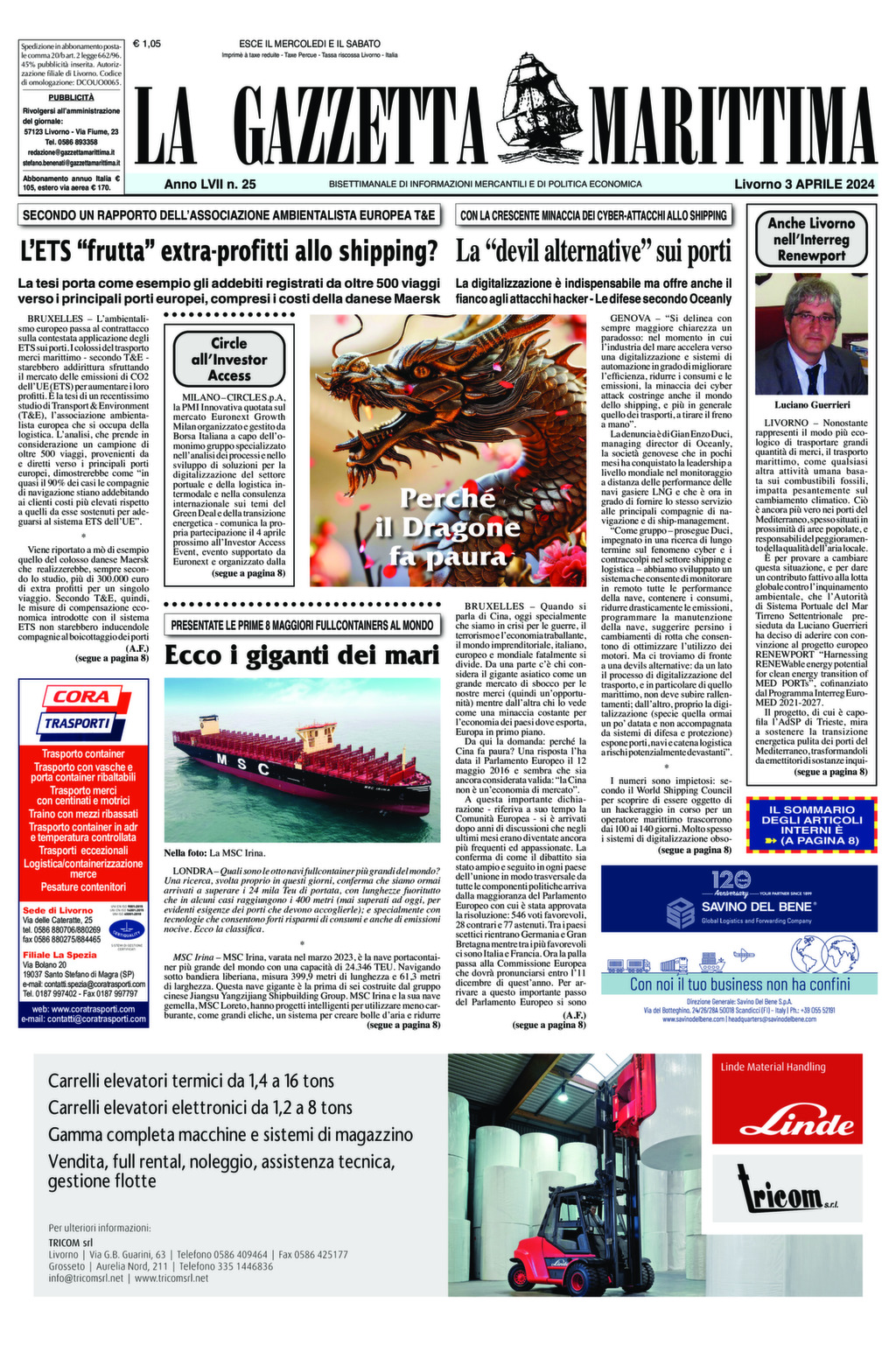 Giornale del 03-04-2024