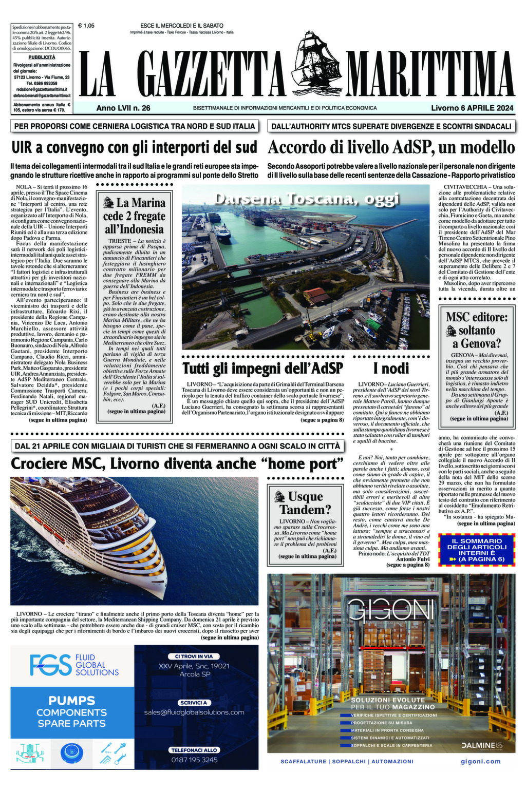 Giornale del 06-04-2024