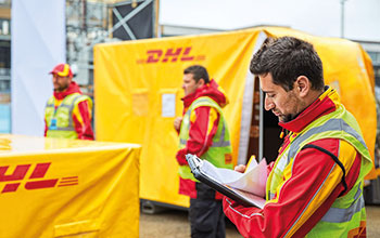 DHL-Motorsports-Team-at-a-Formula-E-Race