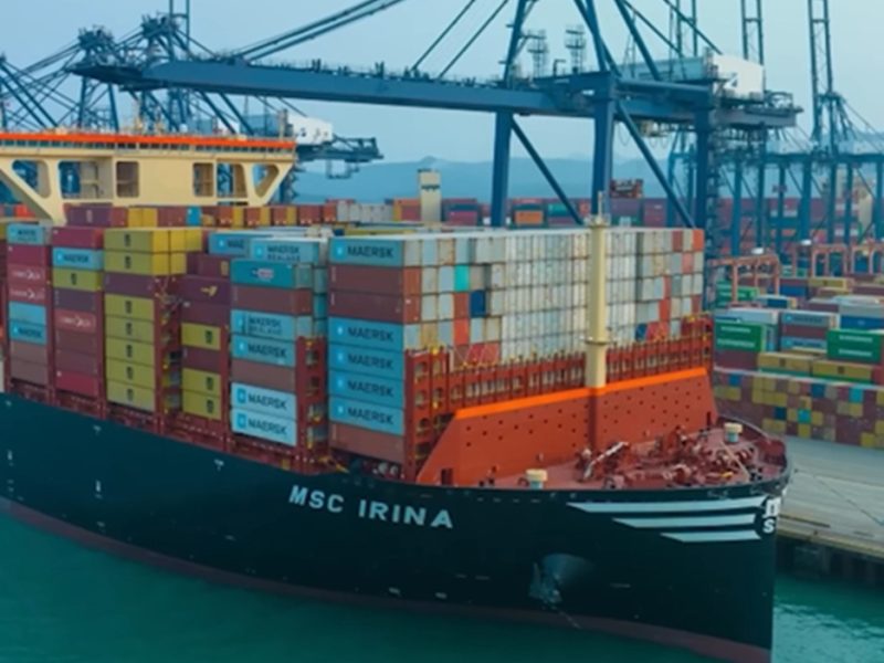 La nave Msc Irina è una delle più grandi delle flotte esistenti al mondo