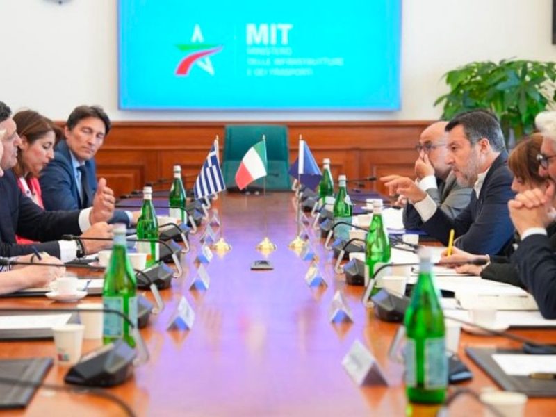 incontro-a-roma-fra-i-ministri-Salvini-(Italia)-e-Kikilias-(Grecia)